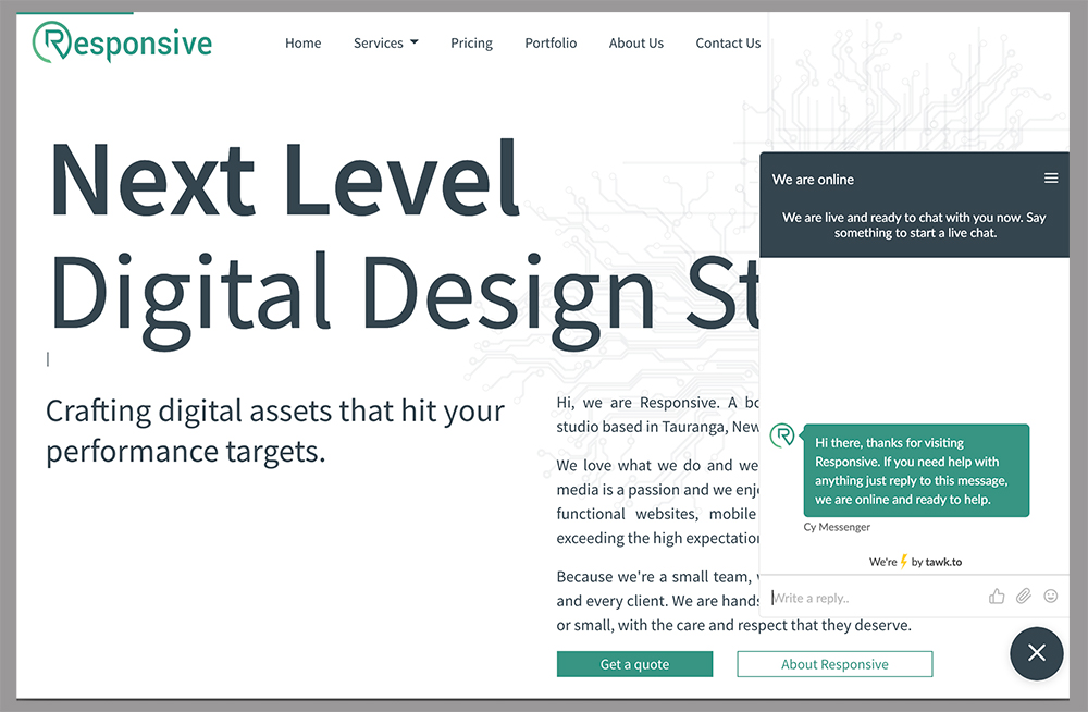 Responsive, Tauranga digital design studio - Blog post, We Now Have Live Chat!