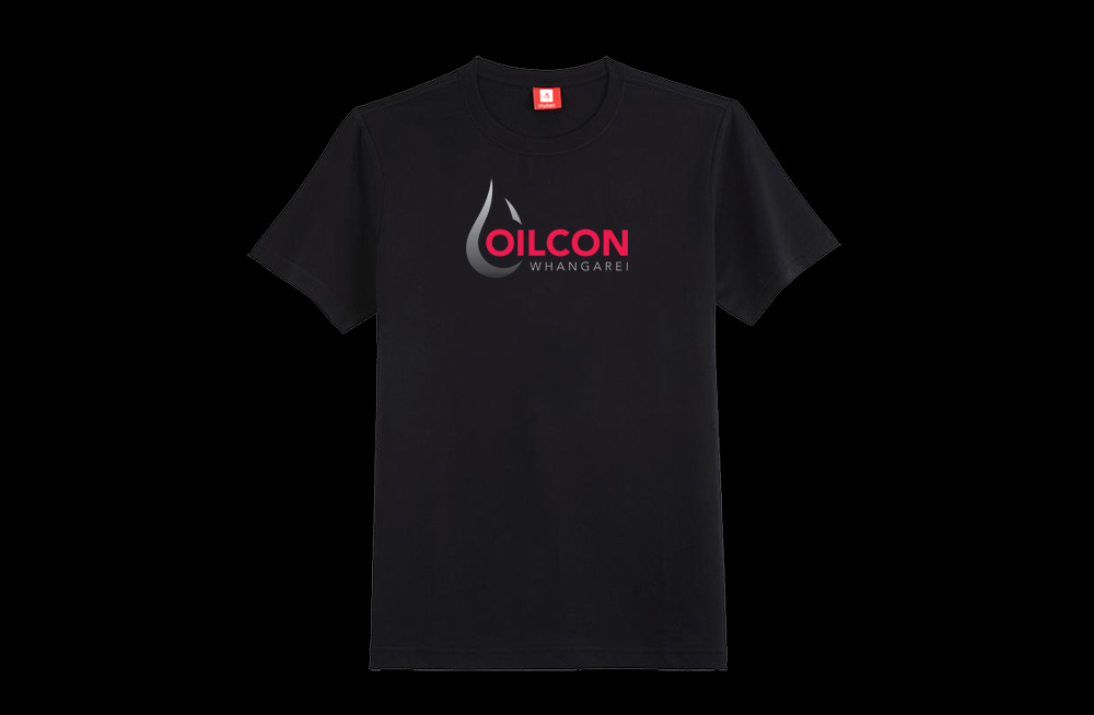  Responsive, Tauranga digital design agency. Client project  - Oilcon Ltd, Graphic design, Branding, logo on a t-shirt