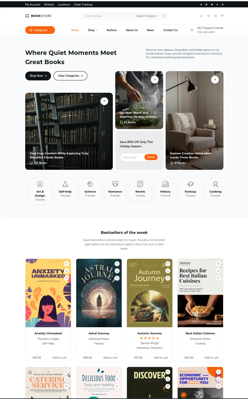 Book Store starter theme