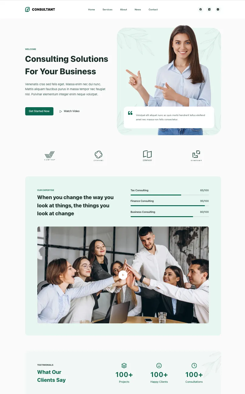 Consultant starter theme