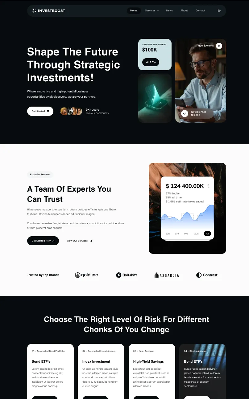 InvestBoost starter theme