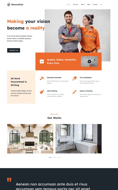 Renovation starter theme