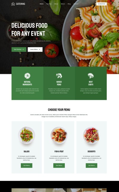 Catering starter theme