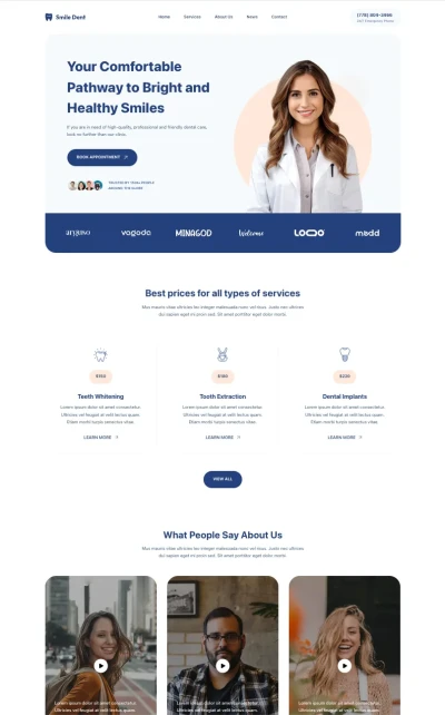 Smile Dent starter theme