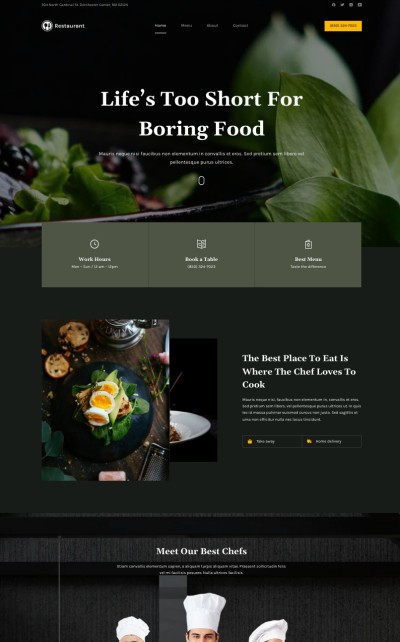 Restaurant starter theme
