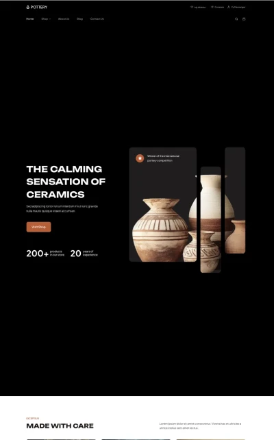 Pottery starter theme