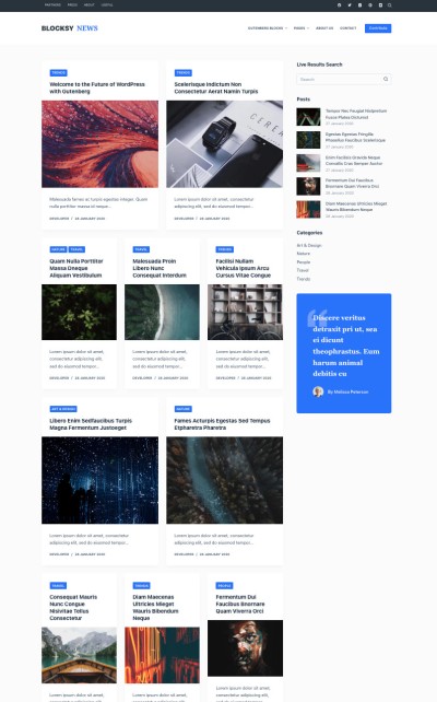 News starter theme