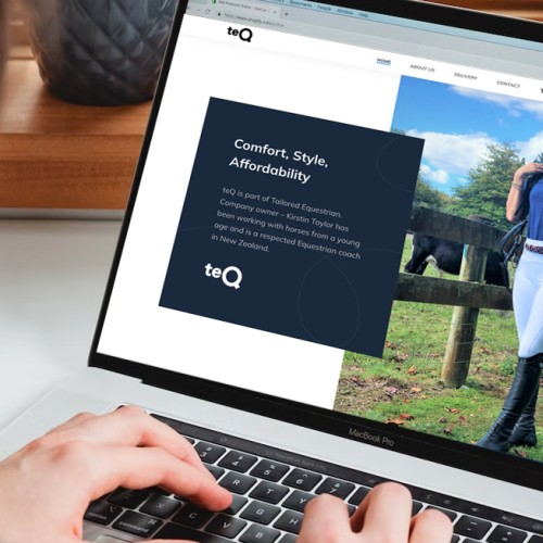 Responsive, Tauranga digital design agency. Client project  - TeQ, Website development, web hosting