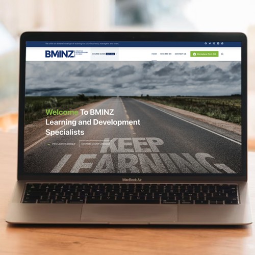 Responsive, Tauranga digital design agency. Client project  - BMINZ, Website development, web hosting