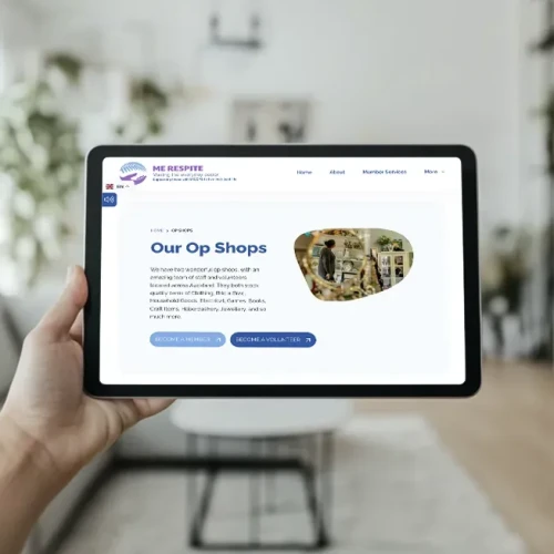 Responsive, Tauranga digital design agency. Client project  - ME Respite, Website development, web hosting