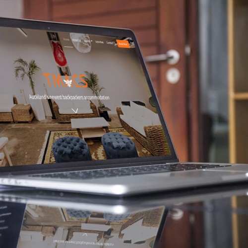 Responsive, Tauranga digital design agency. Client project  - TMACS Backpackers, Website development, web hosting