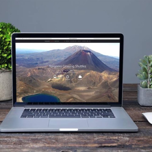 Responsive, Tauranga digital design agency. Client project  - Tongariro Crossing Shuttles, Website development, eCommerce, web hosting