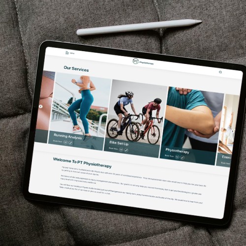 Responsive, Tauranga digital design agency. Client project  - PT Physiotherapy, Website development, web hosting, graphic design