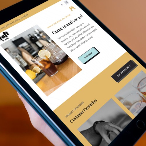 Responsive, Tauranga digital design agency. Client project  - Craft in-home, Website development, web hosting
