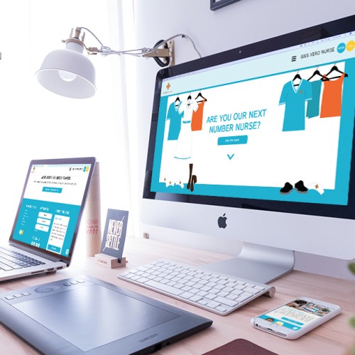 Responsive, Tauranga digital design agency. Client project  - Number Nurses, Website development, Web hosting