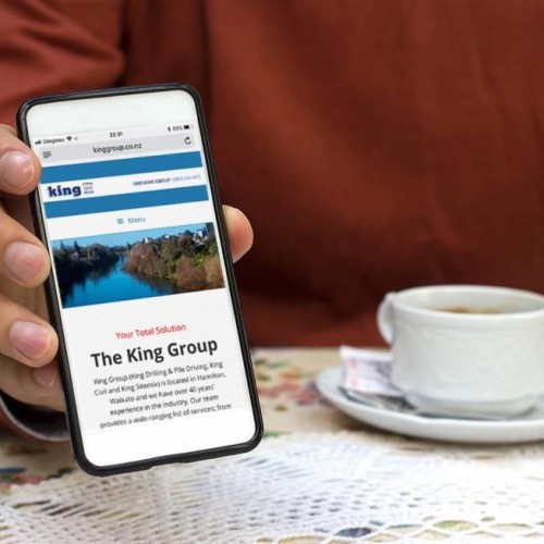 Responsive, Tauranga digital design agency. Client project  - King Group, Website development, web hosting