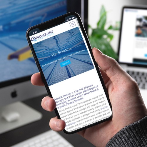 Responsive, Tauranga digital design agency. Client project  - Pro Aquafit, Custom October CMS theme, website development, web hosting