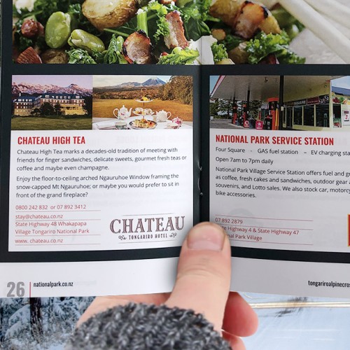 Responsive, Tauranga digital design agency. Client project  - National Park Village Brochure, Graphic design & print