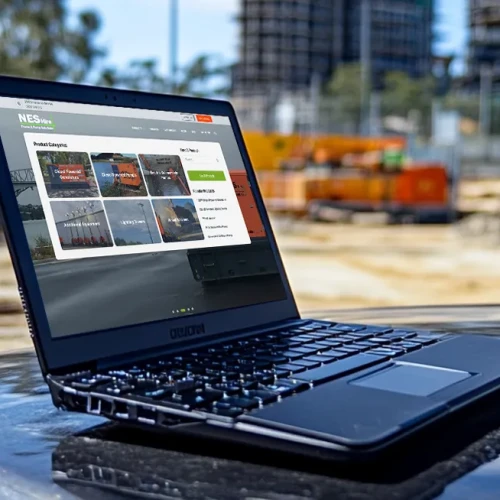 Responsive, Tauranga digital design agency. Client project  - NES Hire, Website development, web hosting