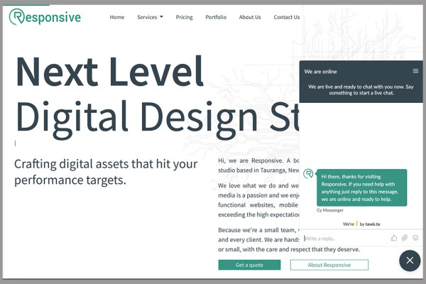 Responsive, Tauranga digital design studio - Blog post, We Now Have Live Chat!