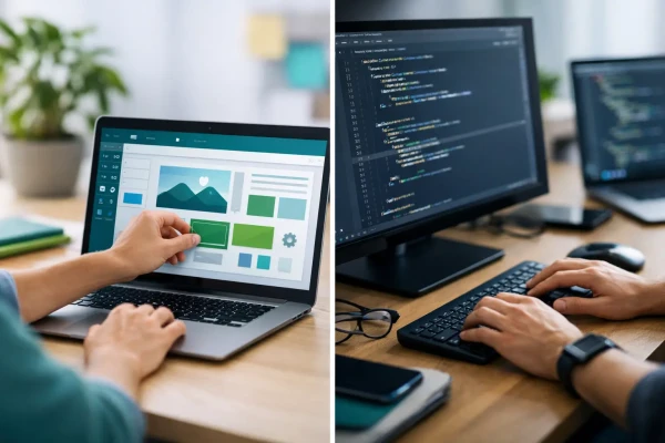 Responsive, Tauranga digital design studio - Blog post, No-Code vs Custom Development for Your Website
