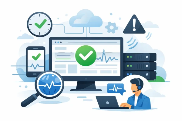 Responsive, Tauranga digital design studio - Blog post, What a Website Uptime Monitoring Service Does