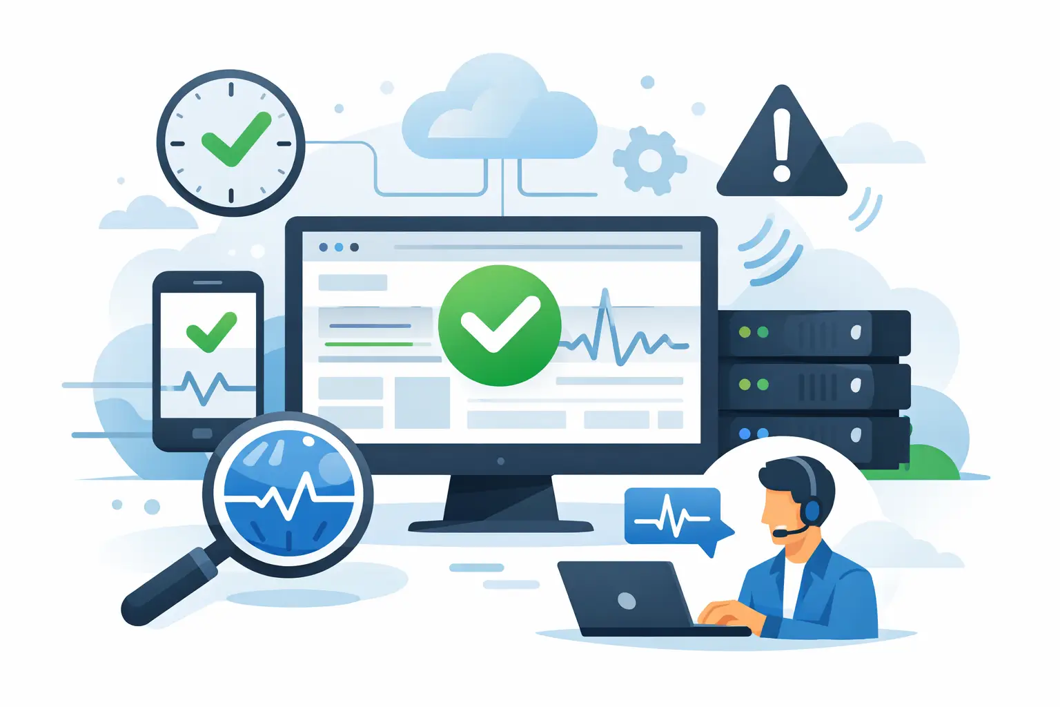 Responsive, Tauranga digital design studio - Blog post, What a Website Uptime Monitoring Service Does